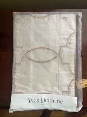 Yves Delorme Palazzo Sham 100% Organic Satin Cotton